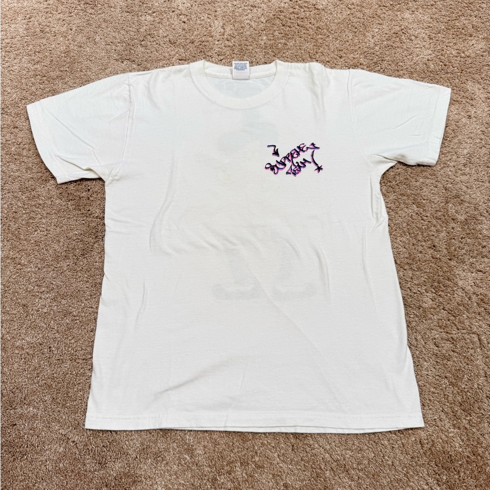 Supreme White Tee with Purple Logo
